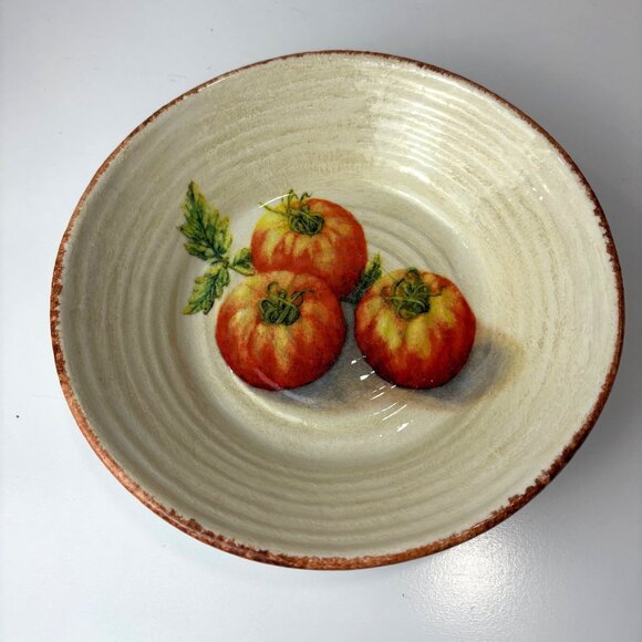 Williams-Sonoma Jardin Potager Tomatoes Pasta Bowl - Large 9 1/2” Made In Italy - Picture 1 of 5